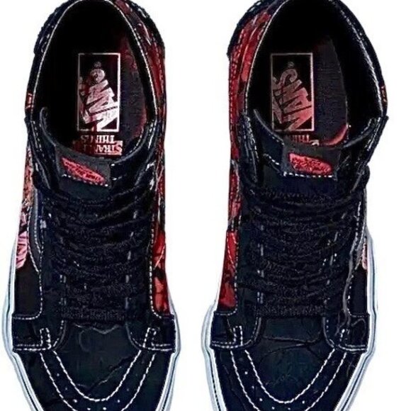 🛹VANS SK8-Hi Reissue X Stranger Things Shoes Black Sz 13 “Friends Don't Lie” - Picture 7 of 9